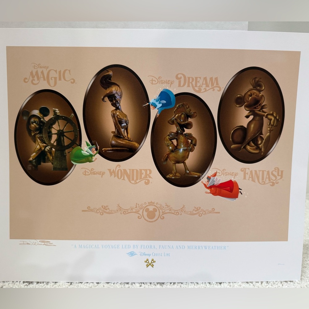 Authentic Disney Cruise Line Magical Voyage Art Print